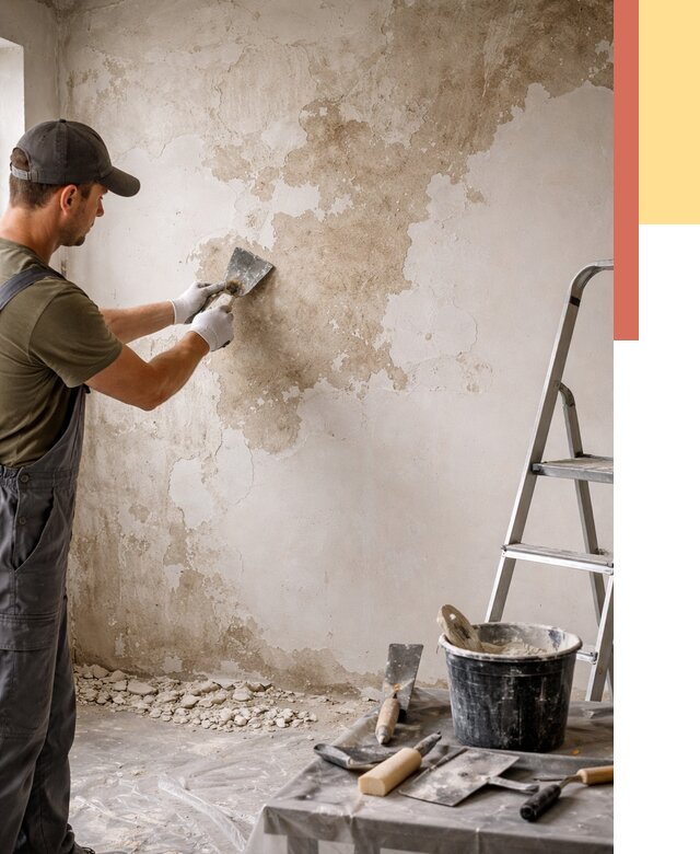 Снятие старой шпаклевки в находке от 1908 руб. — быстро и недорого | ОТДЕЛОЧНИК-Нхд