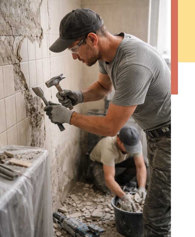 Демонтаж плитки со стен в находке от 877 руб. — быстро и недорого | ОТДЕЛОЧНИК-Нхд