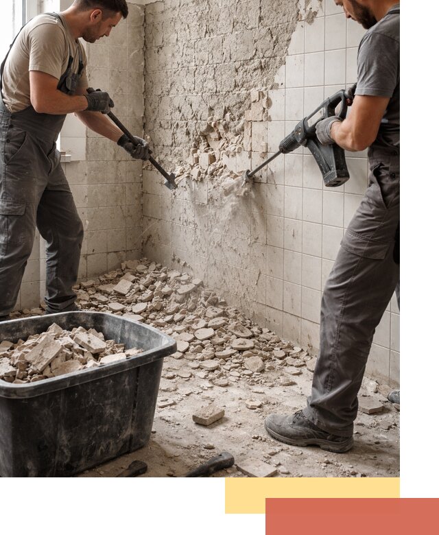 Демонтаж плитки со стен в находке быстро и аккуратно