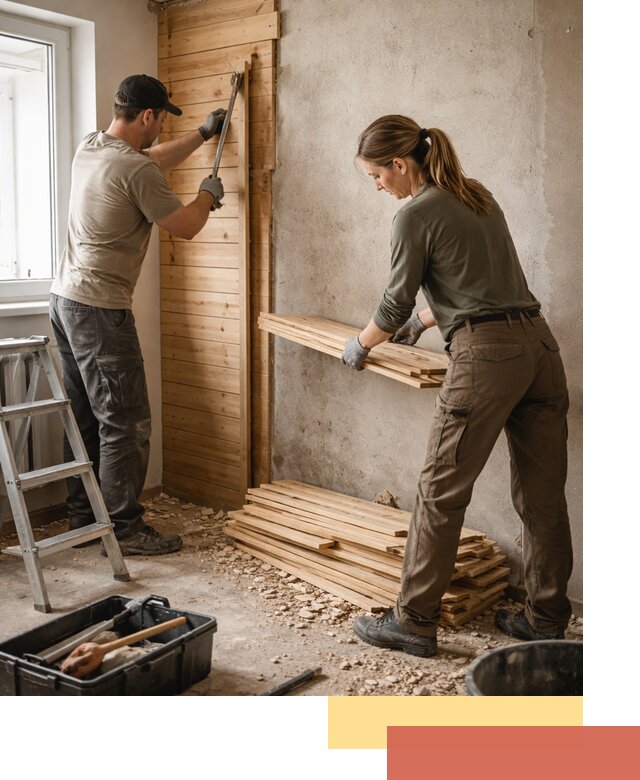 Демонтаж вагонки со стен в находке — профессиональный демонтаж