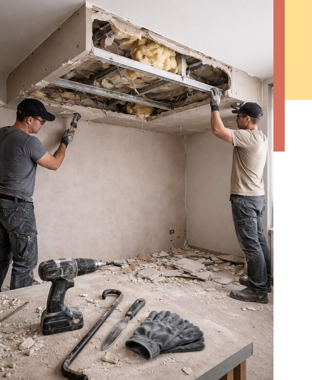 Демонтаж короба из гипсокартона в находке от 1568 руб. — быстро и недорого | ОТДЕЛОЧНИК-Нхд