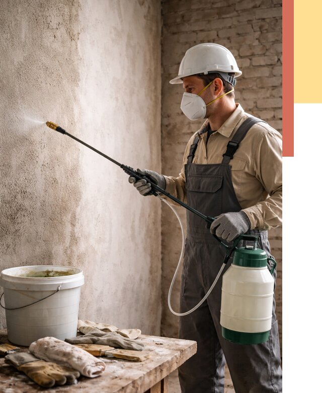 Антисептическая обработка стен в находке от 1238 руб. — быстро и недорого | ОТДЕЛОЧНИК-Нхд