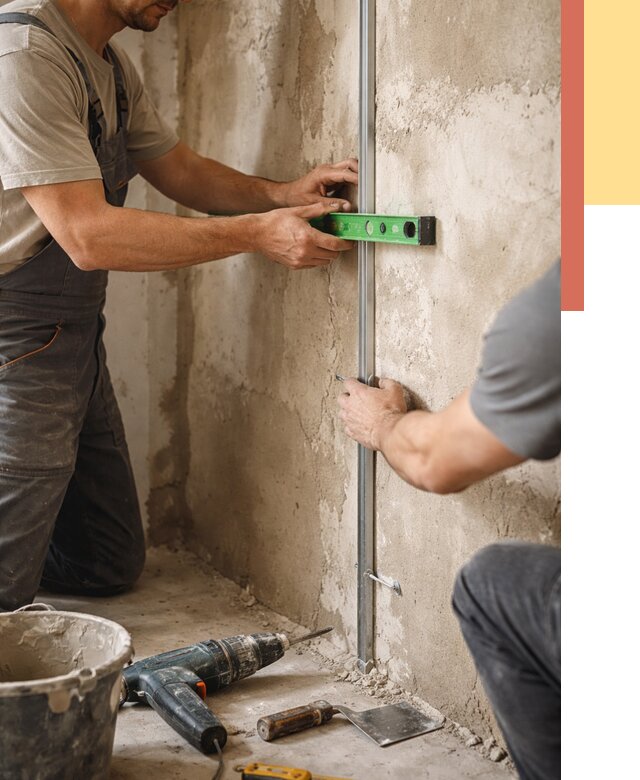 Установка штукатурных маяков в находке от 7221 руб. — быстро и недорого | ОТДЕЛОЧНИК-Нхд