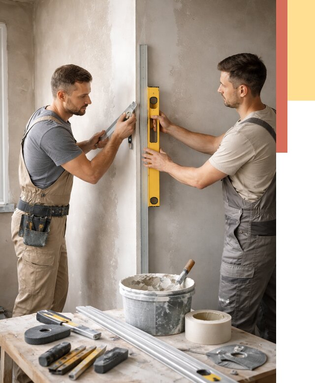 Выведение углов стен в находке от 1908 руб. быстро и недорого | ОТДЕЛОЧНИК-Нхд