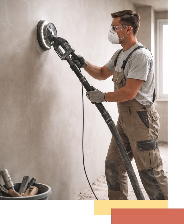 Профессиональная шлифовка стен в находке быстро и качественно