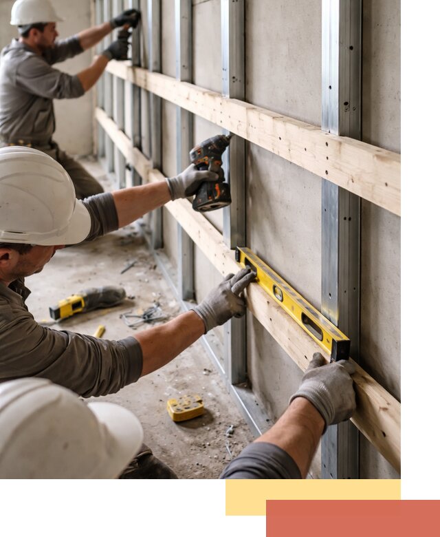 Устройство обрешетки под панели в находке