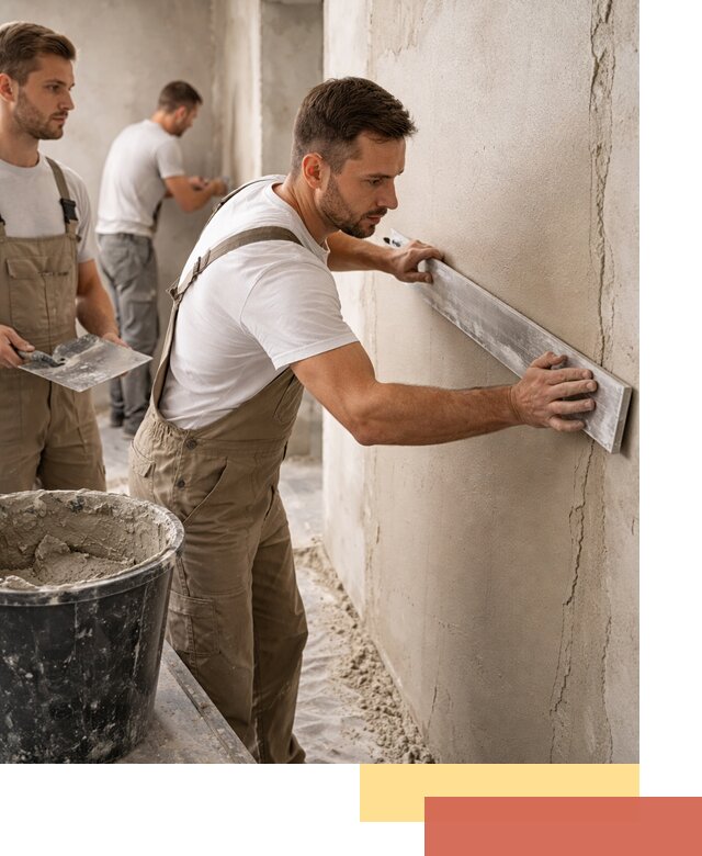 Штукатурка стен без маяков в находке быстро и качественно