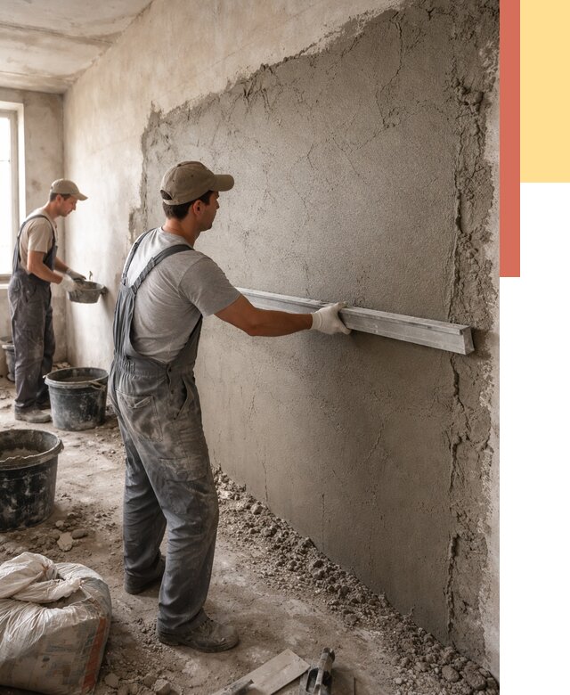 Цементная штукатурка стен в находке от 4642 руб/м2 — быстро и недорого | ОТДЕЛОЧНИК-Нхд