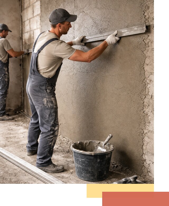 Штукатурка стен цементно-песчаная в находке профессионально