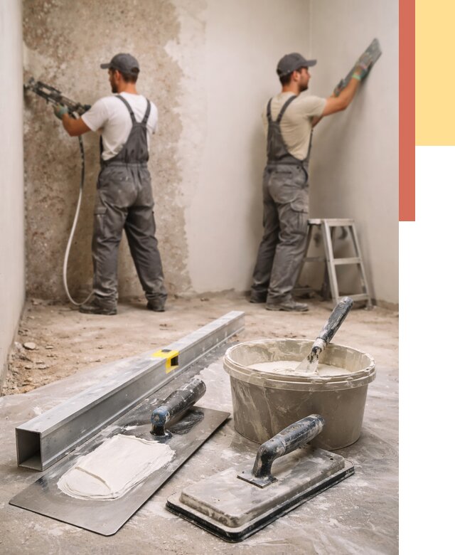 Штукатурка стен под обои в находке от 4642 руб./м2 — выравнивание под обои | ОТДЕЛОЧНИК-Нхд