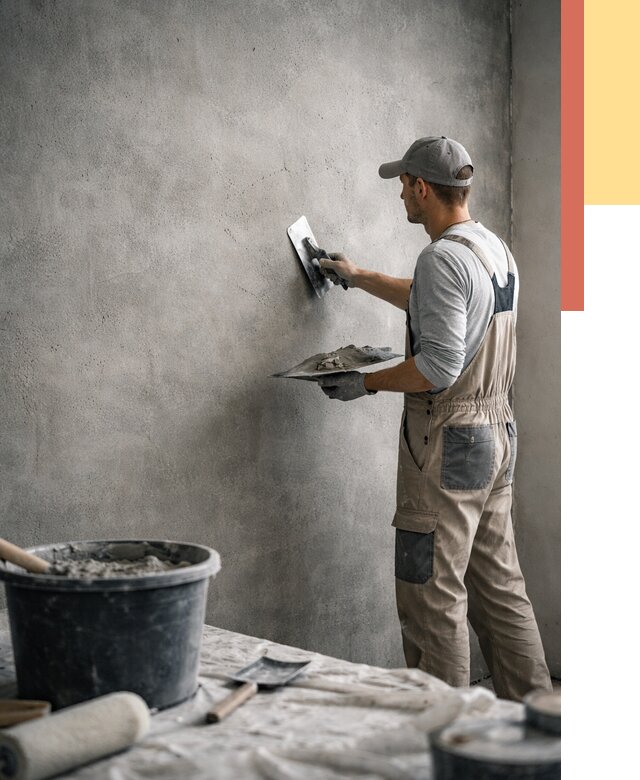 Декоративная штукатурка под бетон в находке от 2579 руб./м² — нанесение под ключ | ОТДЕЛОЧНИК-Нхд