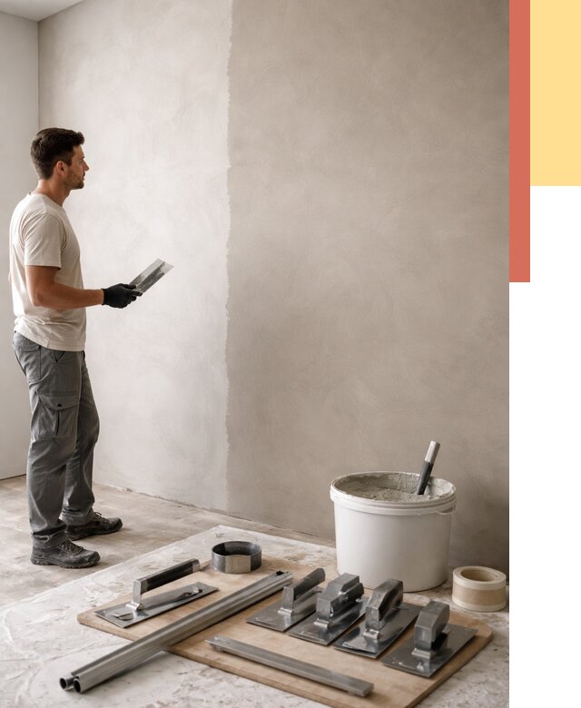 Нанесение микроцемента на стены в находке от 3301 руб./м2 под ключ | ОТДЕЛОЧНИК-Нхд