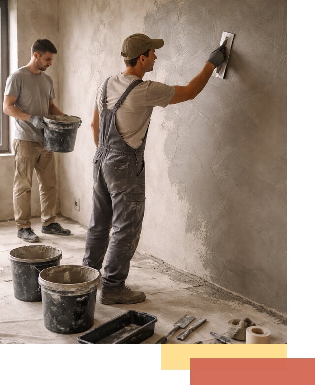 Нанесение микроцемента на стены в находке качественно и быстро