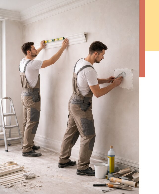 Монтаж лепнины на стены в находке от 4642 руб. — недорого, быстро | ОТДЕЛОЧНИК-Нхд