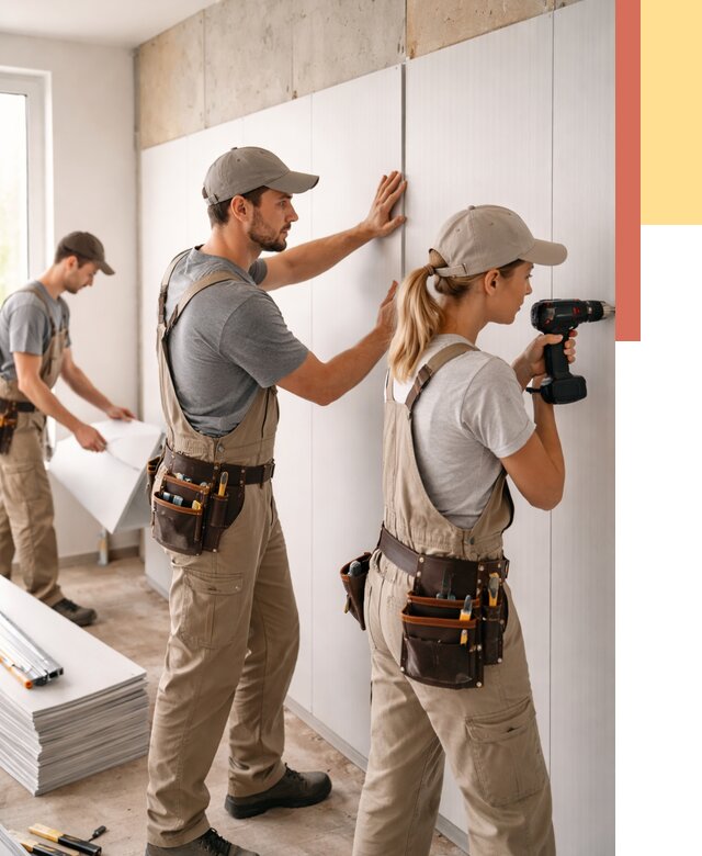 Монтаж ПВХ панелей на стены в находке от 464 руб/м2 — быстро и недорого | ОТДЕЛОЧНИК-Нхд