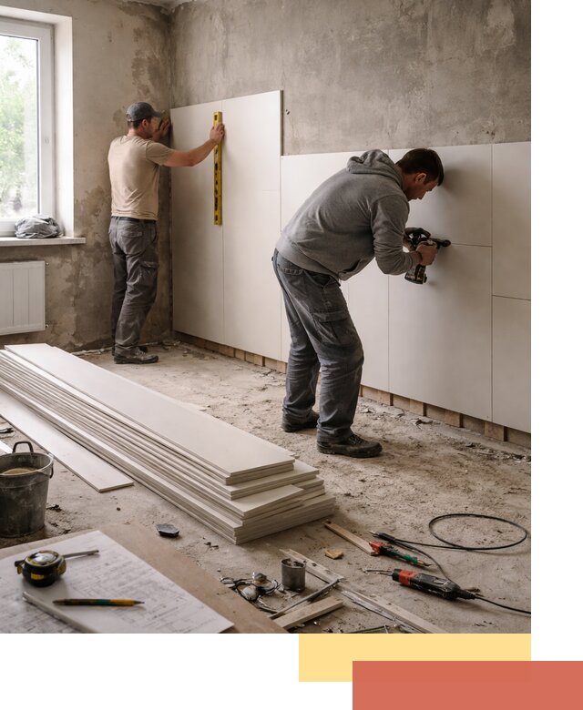 Монтаж ПВХ панелей на стены в находке качественно и быстро