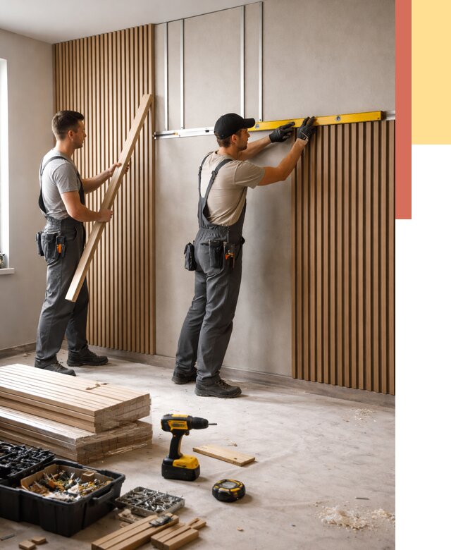 Монтаж реечных панелей на стены в находке от 1238 руб. — быстро и недорого | ОТДЕЛОЧНИК-Нхд