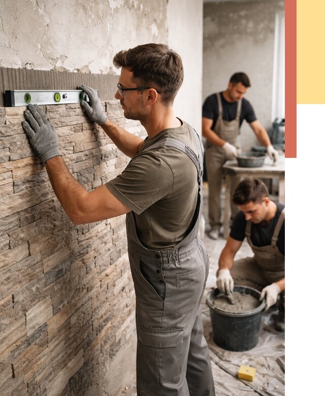 Монтаж искусственного камня в находке от 4642 руб. под ключ | ОТДЕЛОЧНИК-Нхд