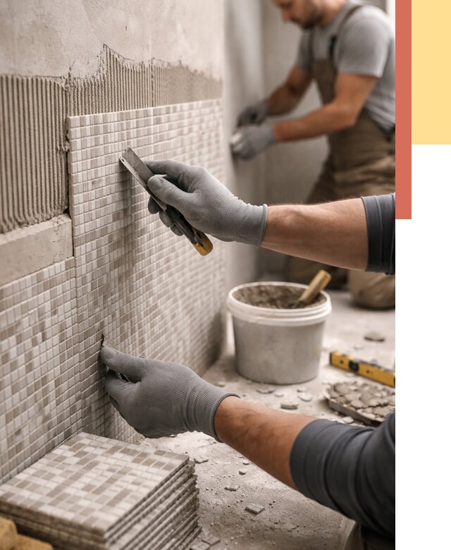 Облицовка стен мозаикой в находке от 3301 руб/м2 — укладка мозаики на стены | ОТДЕЛОЧНИК-Нхд