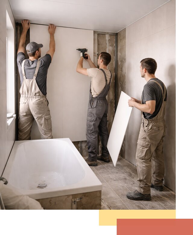 Отделка ванной панели ПВХ профессионально в находке