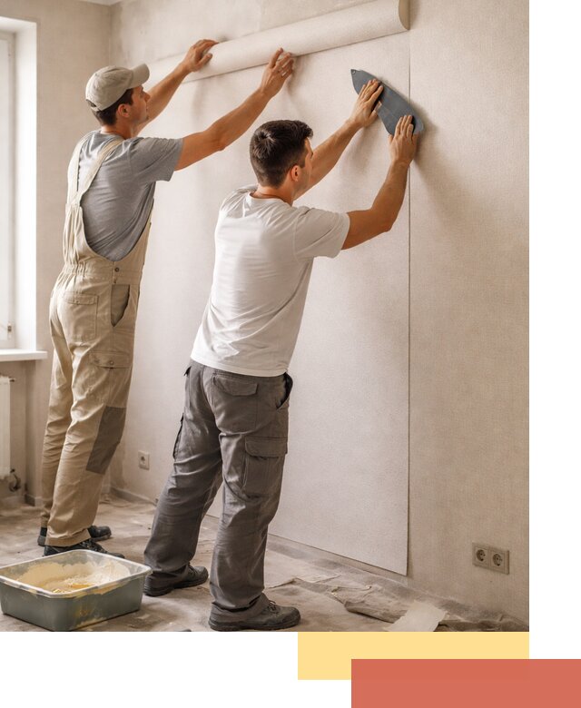 Поклейка виниловых обоев в находке профессионально и качественно