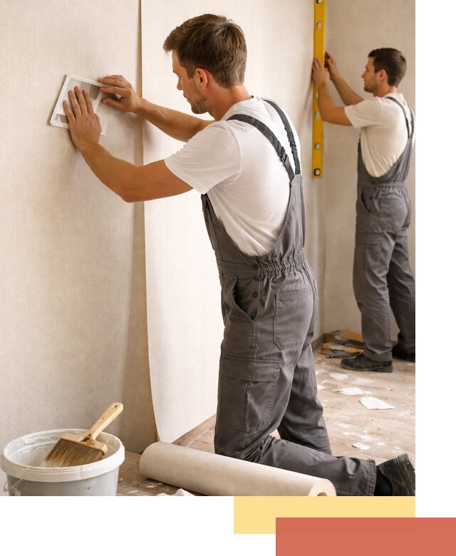 Поклейка бумажных обоев в находке качественно и недорого