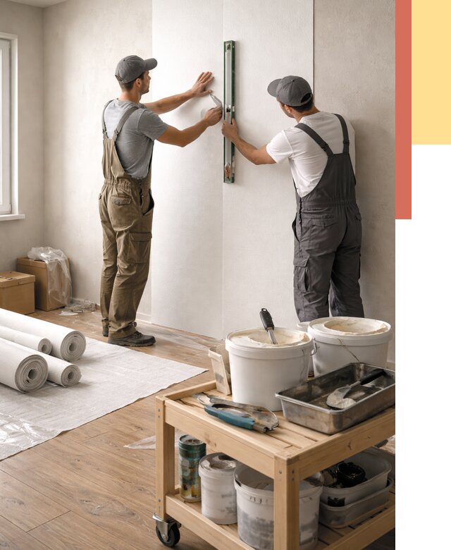 Поклейка стеклообоев в находке от 6705 руб. за м2 — быстро и недорого | ОТДЕЛОЧНИК-Нхд