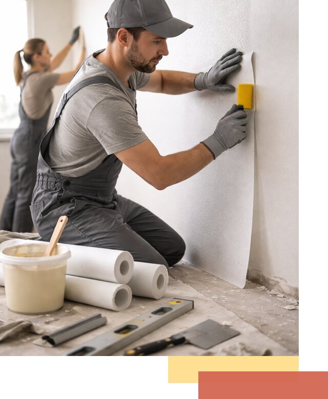 Поклейка стеклообоев профессионально в находке