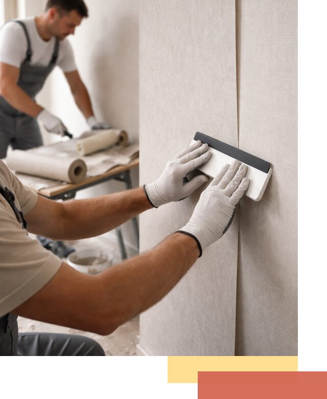 Поклейка обоев под покраску в находке профессионально и быстро