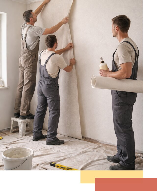 Оклейка стен обоями в находке — качественно и профессионально