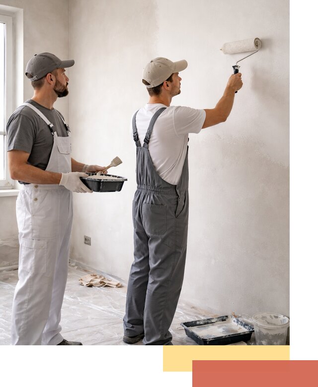 Покраска стен водоэмульсионной краской в находке