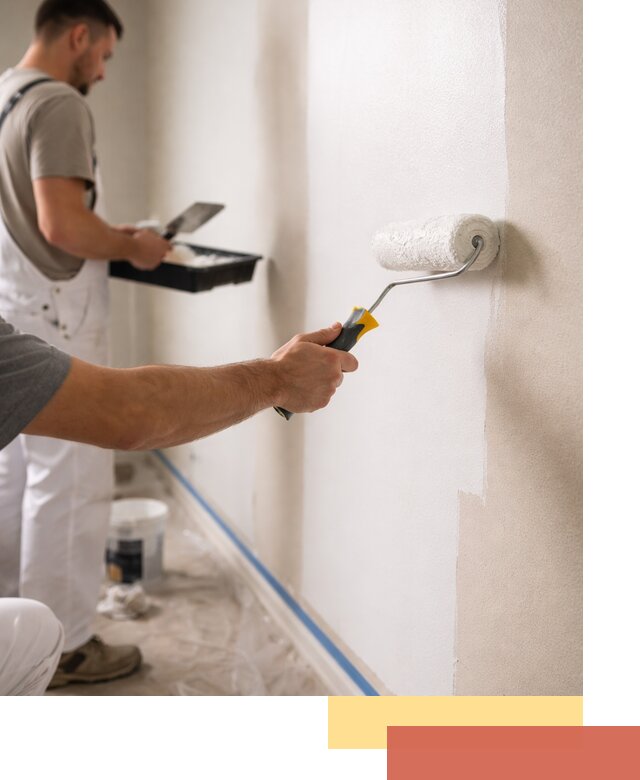 Покраска стен акриловой краской профессионально в находке