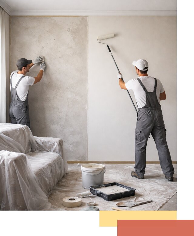 Покраска стен антивандальной краской в находке