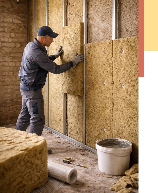 Утепление стен минватой в находке от 1393 руб./м2 — недорого и быстро | ОТДЕЛОЧНИК-Нхд