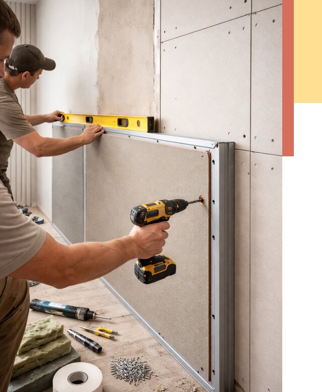 Шумоизоляция стен панелями ЗИПС в находке от 2269 руб./м² под ключ | ОТДЕЛОЧНИК-Нхд