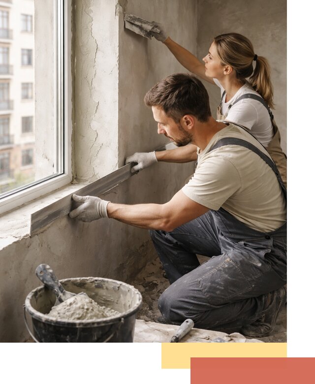 Штукатурка откосов дверей и окон профессионально в находке