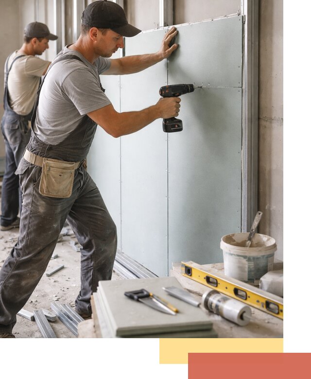 Кладка влагостойких перегородок ПГП в находке