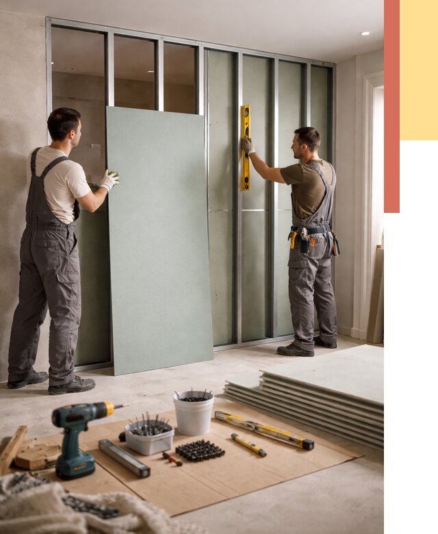 Перегородка из влагостойкого гипсокартона в находке от 4951 руб. — монтаж под ключ | ОТДЕЛОЧНИК-Нхд