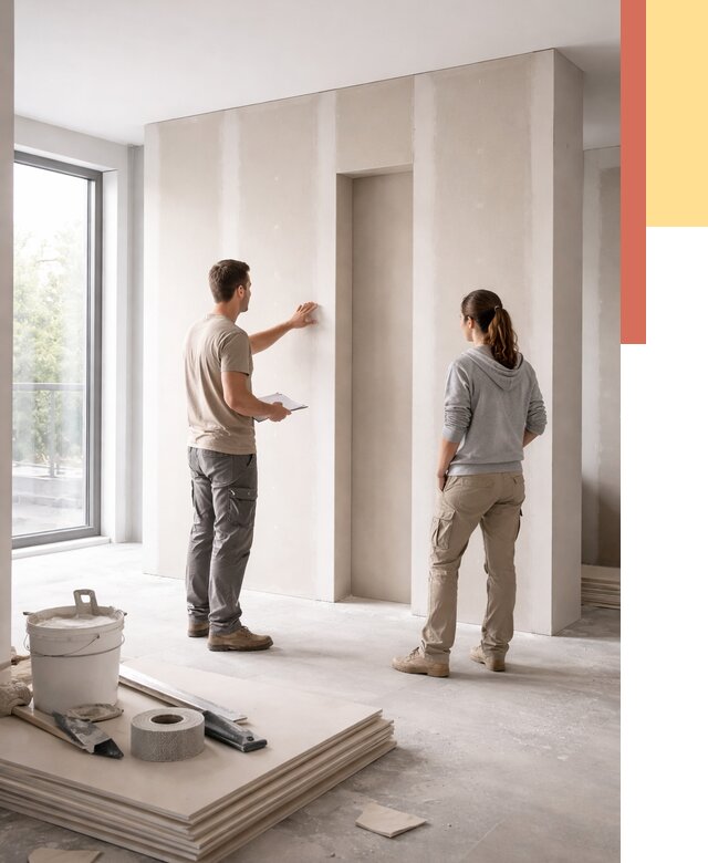 Зонирующая перегородка из гипсокартона в находке от 2888 руб. под ключ | ОТДЕЛОЧНИК-Нхд