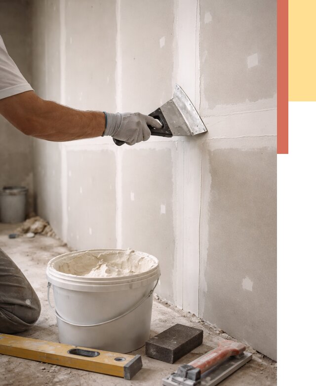 Шпаклевка перегородок из гипсокартона в находке от 2579 руб. — услуги ОТДЕЛОЧНИК-Нхд