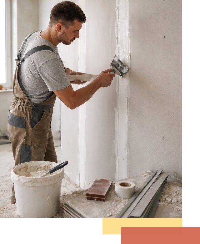 Шпаклевка перегородок из гипсокартона в находке качественно и быстро