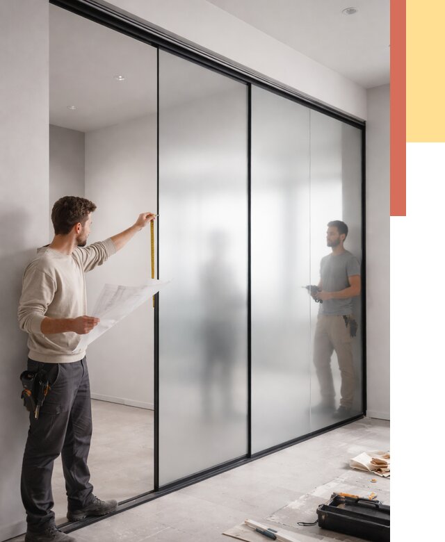 Матовые стеклянные перегородки в находке от 8768 руб. — монтаж и установка | ОТДЕЛОЧНИК-Нхд