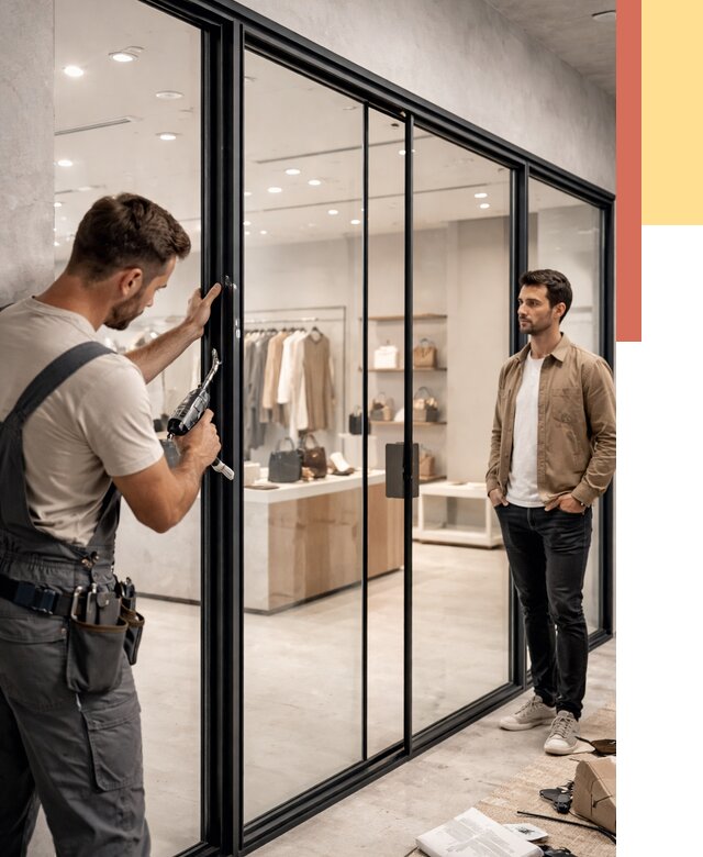 Стеклянные перегородки для магазинов в находке от 8458 руб. под ключ | ОТДЕЛОЧНИК-Нхд