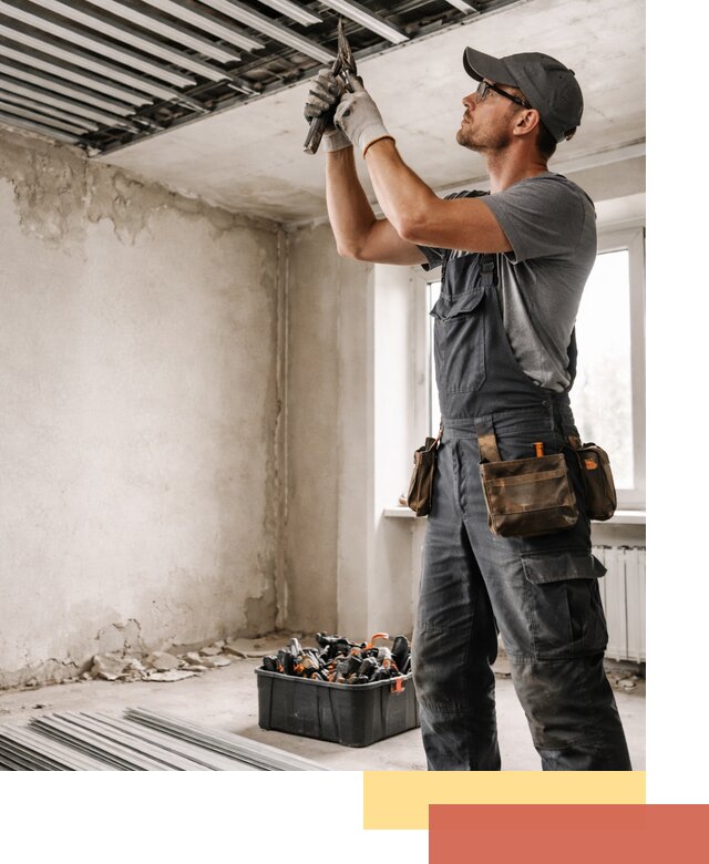 Демонтаж реечного потолка в находке быстро и аккуратно