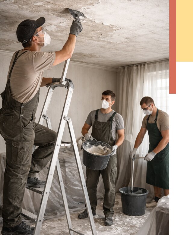 Удаление побелки с потолка в находке от 2579 руб. быстро и недорого | ОТДЕЛОЧНИК-Нхд