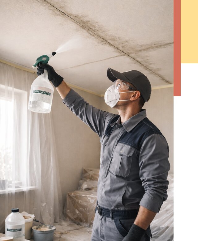 Антисептическая обработка потолка в находке от 2579 руб. | ОТДЕЛОЧНИК-Нхд