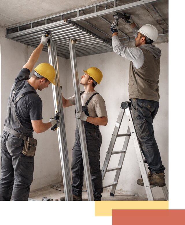 Монтаж реечного потолка под ключ в находке