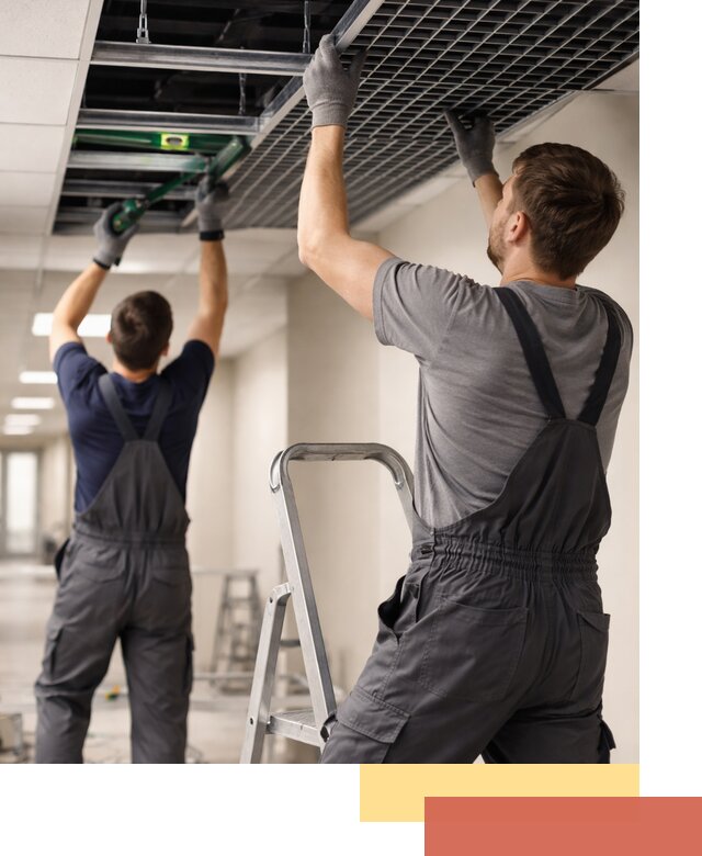 Монтаж потолка Грильято в находке: установка под ключ качественно