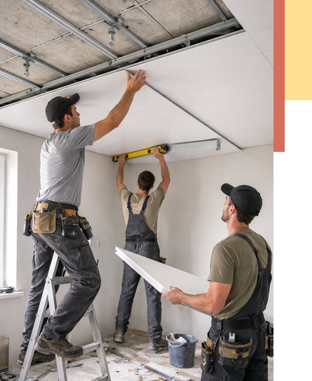 Монтаж потолка из ПВХ панелей в находке от 3610 руб./м2 — быстро и недорого | ОТДЕЛОЧНИК-Нхд