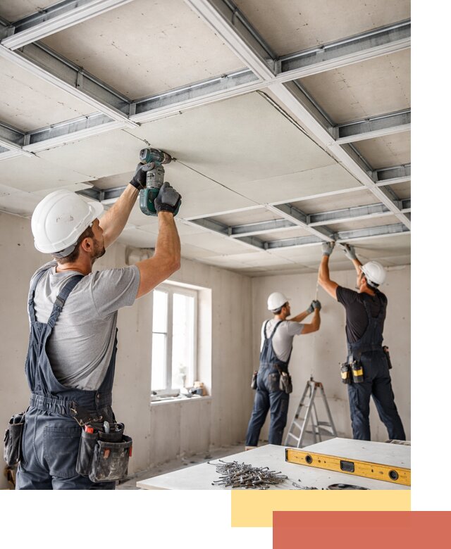 Кессонный потолок из гипсокартона под ключ в находке